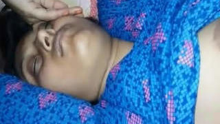 Indian wife caught sleeping nude