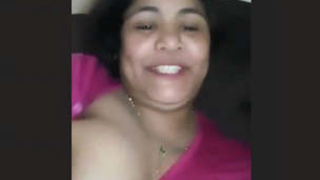 Aroused South Asian auntie invites you to watch her breasts