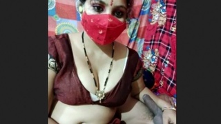 Desi wife gets off on webcam with her husband