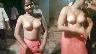 Indian girl strips and dances sensually