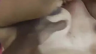 Shy Bengali Budi, who gets her hubby to press her tits