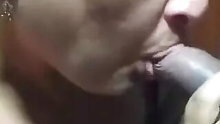 Hispanic stepmother gives her stepson a blowjob