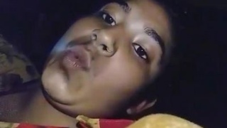 Indian village girl performs a seductive live showcasing her beautiful genitals