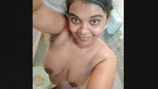 Attractive young woman shares nude self-portraits in a series of clips