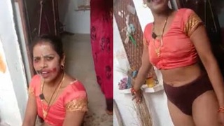 Women enjoying themselves with cleavage