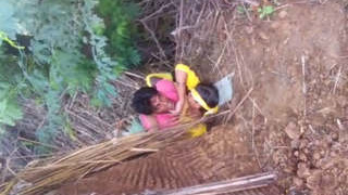 Village couple engages in outdoor sexual activity