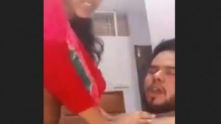 A South Asian woman loudly moans during intense anal sex