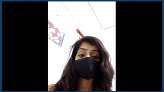 Charming Japanese beauty in October's video