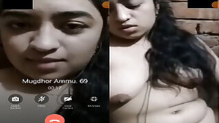 Horny Girl Shows Her Big Tits Masturbating Part 5