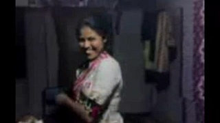 Village girl's breasts get a sensual treatment
