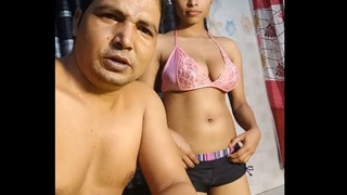 Stepson and step sister have sexual encounter