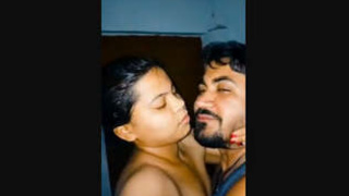Seductive Indian beauty indulges in passionate kissing and intimate relations