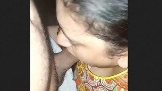 A wife from Pakistan performs oral sex