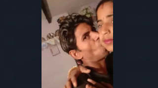 Indian couple engages in standing sexual intercourse