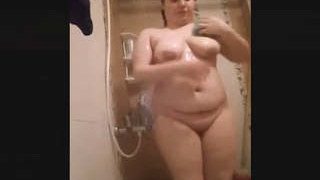 Pakistani wife takes a bath