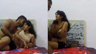 Indian aunt's passionate romance with intense breast play