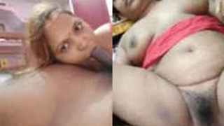 Arousing Indian mom gives oral and vaginal pleasure to her spouse
