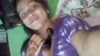 Freshly married village belle flaunts her sultry intimate area