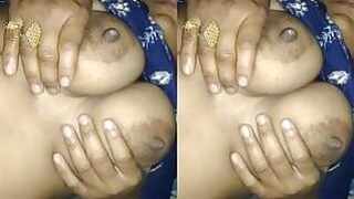 Desi Bhabhi Presses Tits with Husband