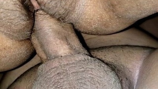 Cumming on a curvy Latina's ass