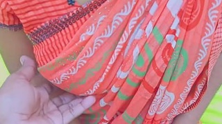 Village bhabi Malki Queen undresses and engages in sexual activity