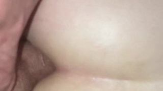 Princess gets her tight ass pounded by her daddy in homemade BBW anal video