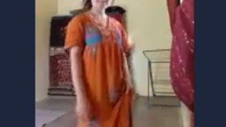 Background video of a mother taking selfies with her phone