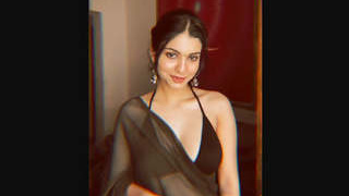 Kanak Mishra's alluring charm in a black saree