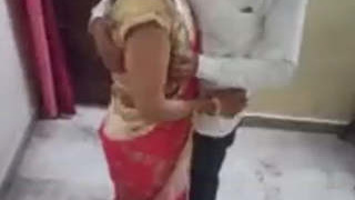 Nila, a teacher in a saree, gets intimate with her boyfriend and their friend films it